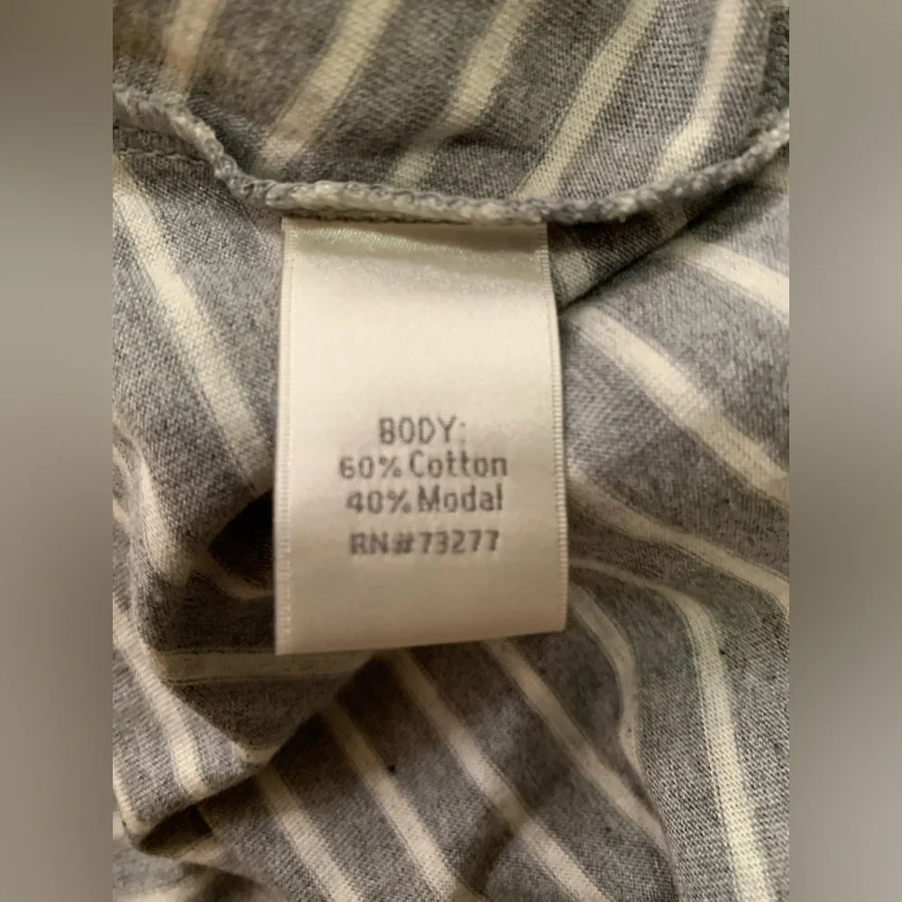 Lauren Conrad Gray and White Striped Maxi Skirt Size M NWT - Picture 6 of 6
